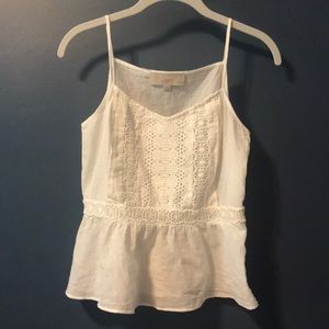 White Chiffon Tank